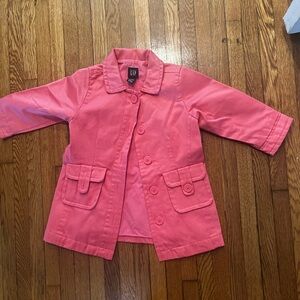 Easter spring dress girls cute Button Up 18 24 months coat pink fuscia long